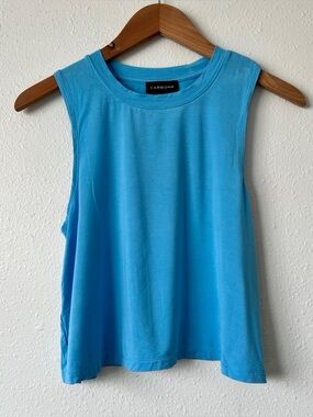 Carbon38 Women’s Sky Blue Sleeveless Tank Top Size Small